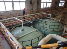 CHEMICAL STORAGE TANK GRP FRP PLASTIC