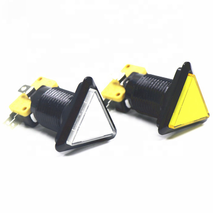 Triangolo Tipo 32 mm Pulsante Push con LED