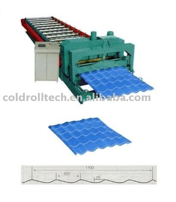 YX28-220-1100 steel tile forming machine