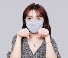 Unique French lace imitation silk mask