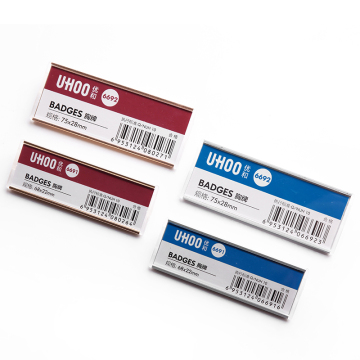 Custom Identity Name Badge - Cheap Plastic Name Tag with Back Pin