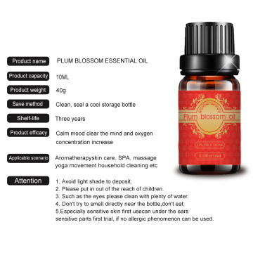 Private label plum blossom oil for skin care