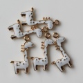 En gros Alliage Artificielle Animal Girafe Kawaii Perle DIY Pendentif Boucle D&#39;oreille Bracelet Métallique Fabrication de Bijoux