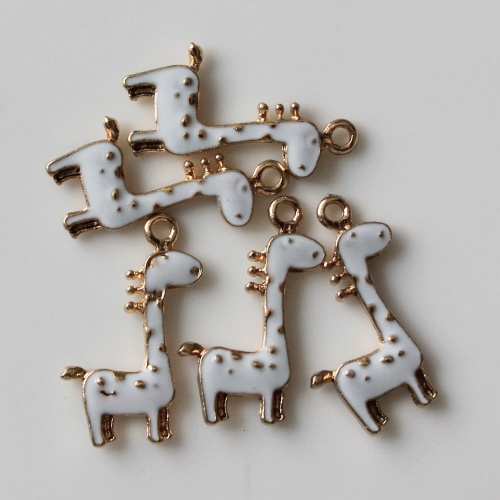 Χονδρικό Alloy Artificial Animal Giraffe Kawaii Bead DIY κρεμαστό βραχιόλι βραχιόλι μεταλλικό κόσμημα