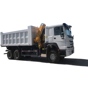 HOWO A7 6x4 Euro 4 truck mounted hydra crane for sale in Sierra Leone