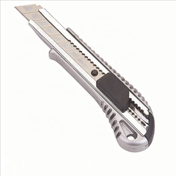 Aluminum alloy handle auto-lock 18mm blade cutter knife