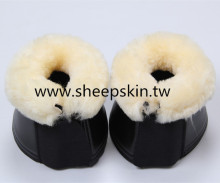 Artificial Leather Bell Boots with Sheepskin Lining