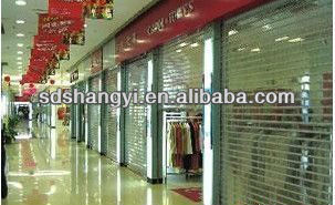 commercial transparent plastic shutter