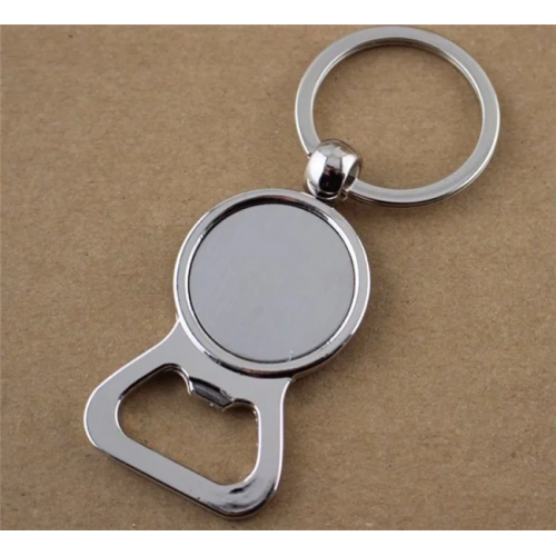 Fashionable Circle Keychain Bottle Opener Metal Keyring