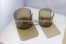 Plastic Cup Holder - Slide Under and Cutout for Poker Table