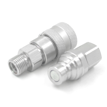 HTMA ISO 16028 Non-Spill 3/8" High Flow Flush-Face Couplers: Male Half & Female Half