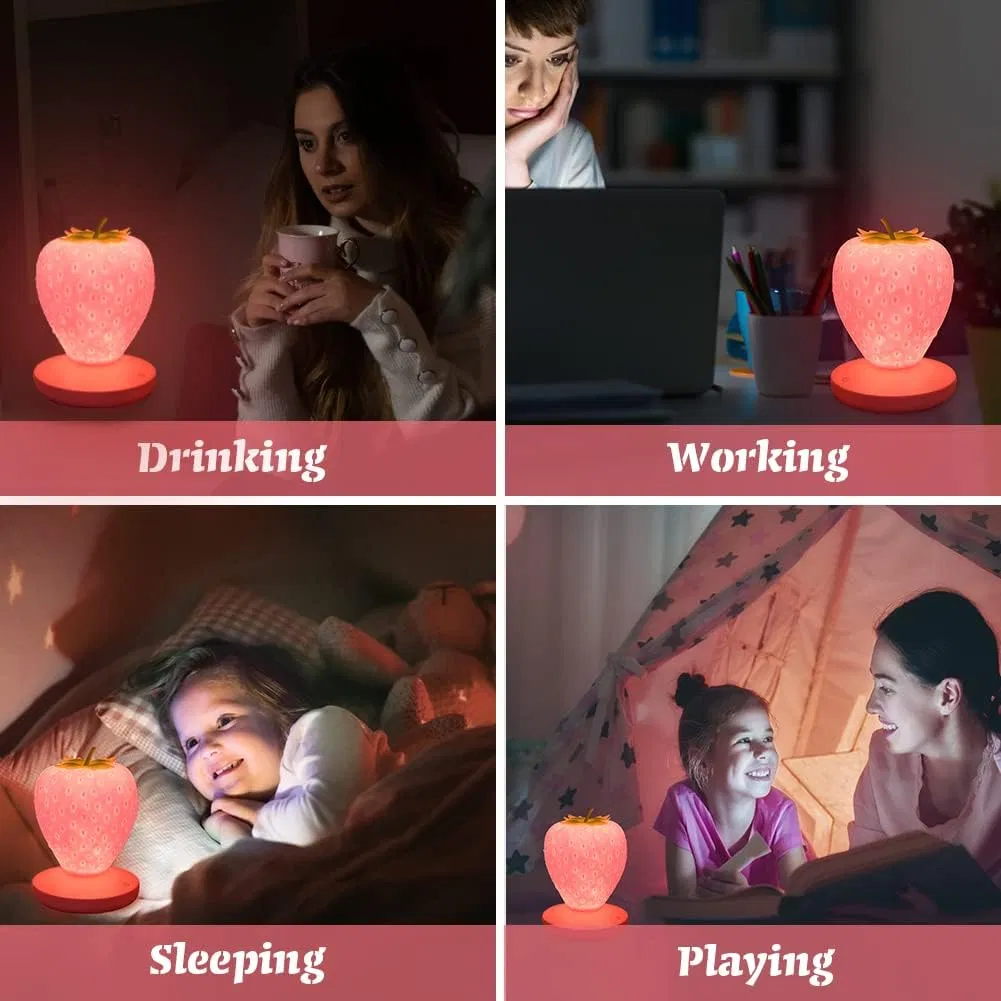Magical Touch Sensor Strawberry LED Night Light for Kids