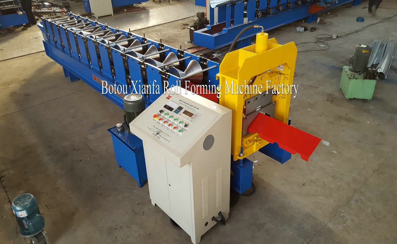 metal roof ridge cap roll forming machine