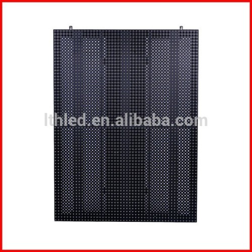 rental hd video advertising led curtain display, led mesh curtain