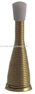 Brass spring door stopper