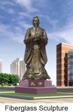 Cast Copper Sculpture-ancient famous figure