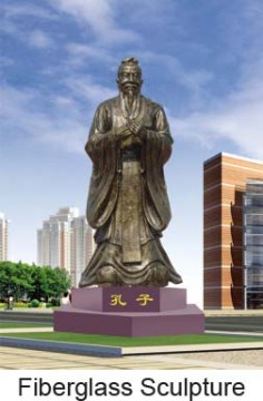 Cast Copper Sculpture-ancient famous figure