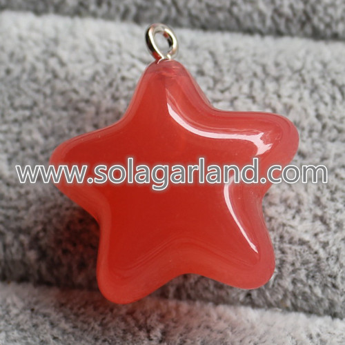 14 * 23 MM &amp; 20 * 38 MM Acryl Doorschijnendheid Star Charms Hangers