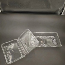 Disposable Hinged PET Fruit Vegetable Box Food Container