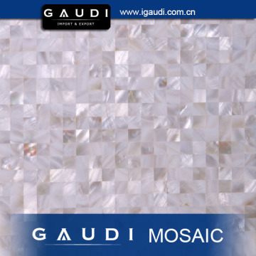 mother of pearl shell mosaic decorate tile