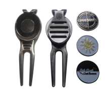 golf pitch fork repairer tool with belt clip on back