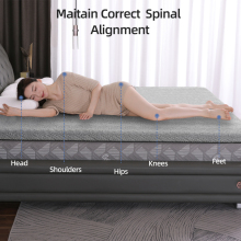 3 Inch Bamboo Charcoal Gel Memory Foam Mattress