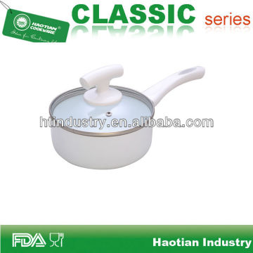 Ceramic Coated Sauce pan,white ceramic sauce pan