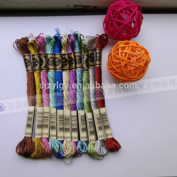 Top Grade hand embroidery cotton thread/metallic thread for embroidery