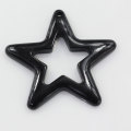 Hollow Star Flat Back Resin Kawaii Flatback Resin Cabochon DIY Haarschleifen Zubehör Cabochons Verzierungen Telefondeko