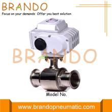 Sanitary Food Grade Electric Actuator Tri-Clamp Ball Valve