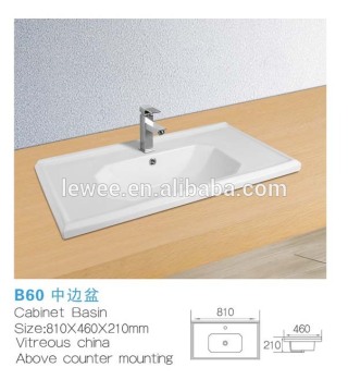 ceramic porcelain under counter basin