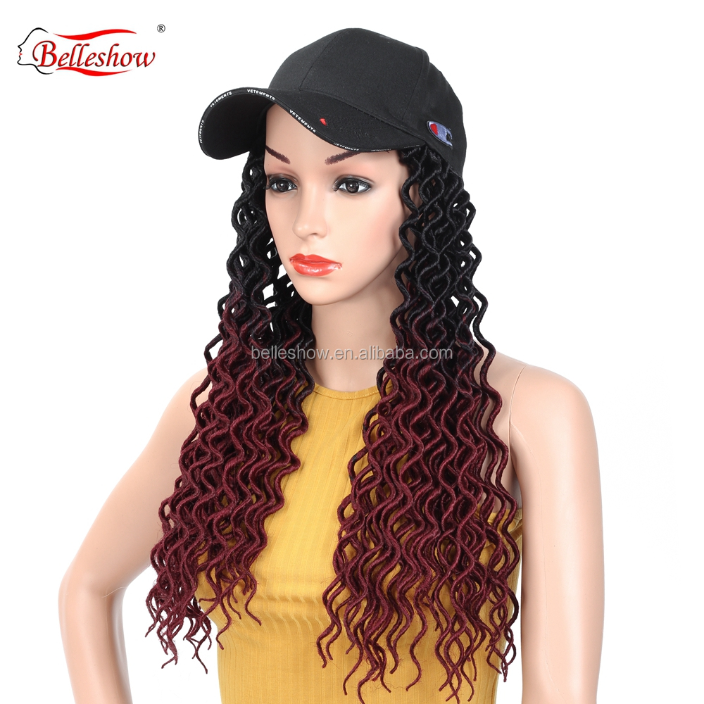 Hot sell wholesale Crochet Braiding Hair Braids  Synthetic Crochet Braid Goddess locs soft curly basketball hat hair