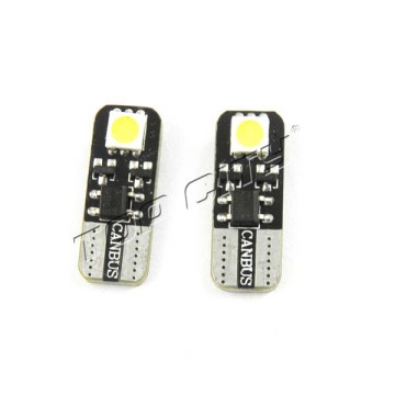2x White Canbus Error Free Car Lights LED T10 2 SMD W5W 194 168 28 25 LED Bubls