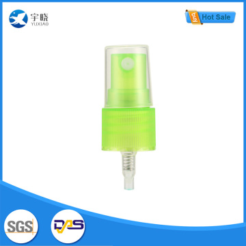 Зеленая пластиковая прозрачная крышка насоса для распыления мелкого тумана