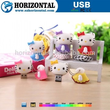 Hello Kitty cartoon character usb flash drive, usb flash drive wholesale, usb flash drive for promotional gIft