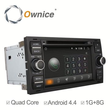 7" 2 din Ownice Quad Core Android 4.4 car GPS navi for Ford Focus 2004-2008 built in wifi gps radio