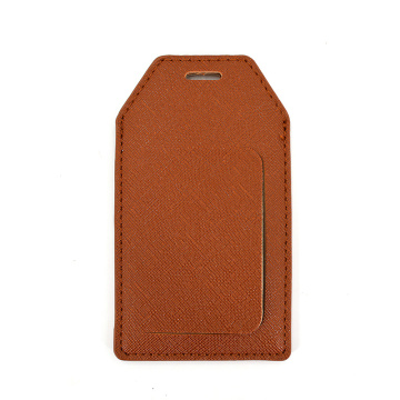 Custom Design Faux Saffiano Pu Leather Luggage Tags