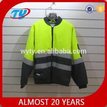 hi vis reflective bomber waterproof jacket