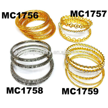 wholesale metal gold plated imitation bangles