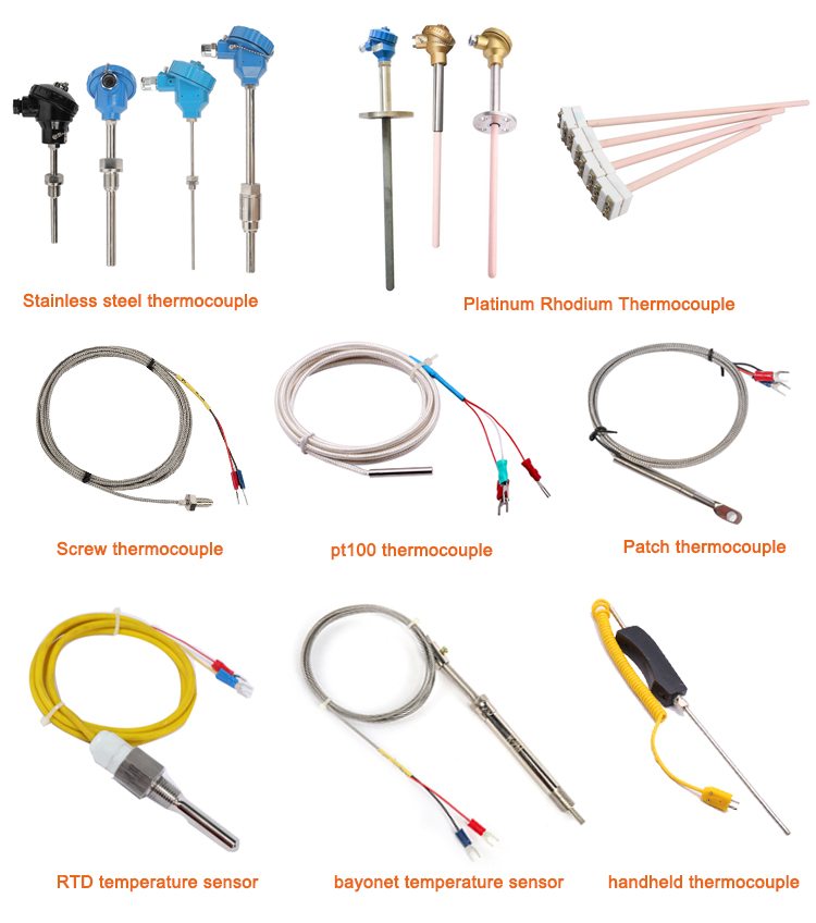 High Temperature Sensor R S B Platinum Rhodium Type Ceramic Probe Thermocouple