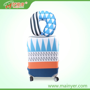 Microbead Printed Pillow U-shape Pillow Lycra Travel Spandex Pillow