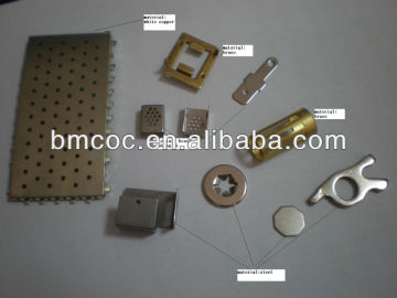 custom brass electronic metal stamping components