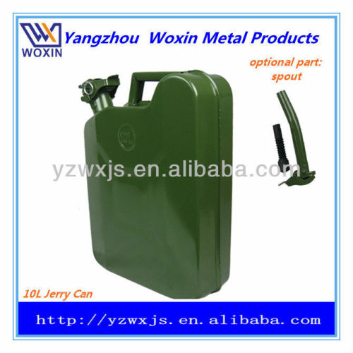 10 litre 0.6mm steel jerry can