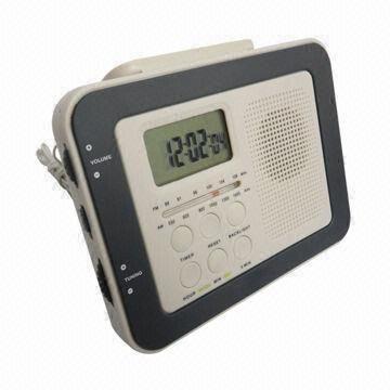 Kitchen AM/FM Radio with LCD Clock