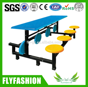 School canteen chair and table, food court chairs tables wholesale