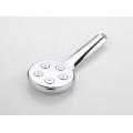 Chrome finish round abs plastic handheld shower head