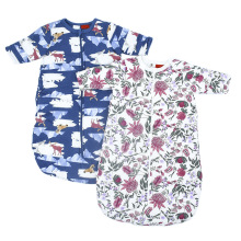 Warm Baby Thick Bamboo Pajamas and Sleeping Sacks - 100% Cotton Long Sleeve Baby Sleeping Bags for Newborns