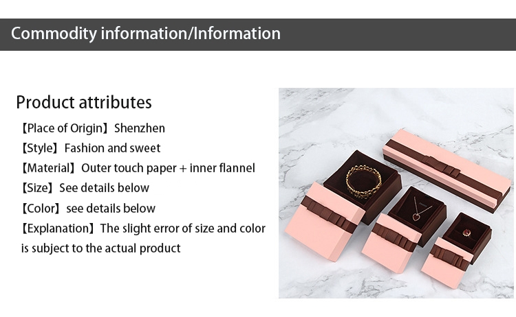 Factory wholesale Custom jewelry box Jewelry box with bracelet Confession Gift Box