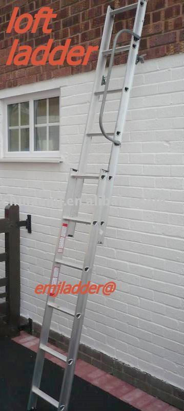 aluminium ladder/telescopic ladder---2/3 section lof ladder