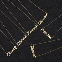 Custom Name Necklace in 18K Gold Plated Stainless Steel: Personalized Jewelry